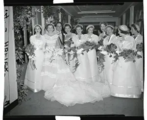 Eunice Mary Shriver and Bridesmaids