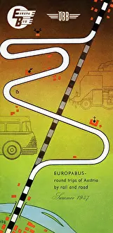 Brochure Prints: Europabus - Round Trips of Austria by Rail and Road