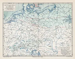 Ice Age Prints: Europe during the Ice age map 1895