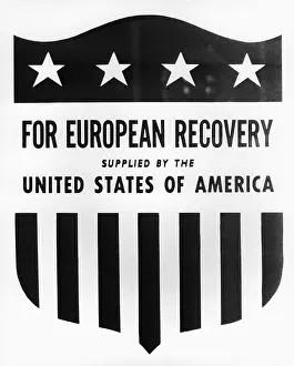 Stars And Stripes Prints: European Recovery Program Emblem