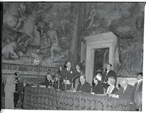 Bernhard Prints: Europeans and American Official in Elaborate Palace