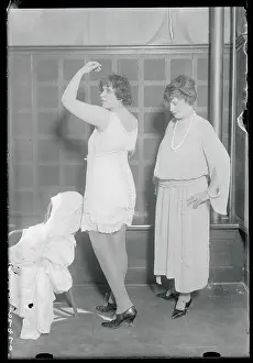 Eva Hegarman Wearing a Corset