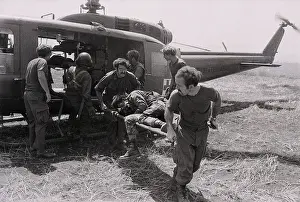 Rescue Prints: Us Evacuate S. Vietnamese Wounded