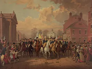 Colonials Prints: Evacuation day and Washington's Entry