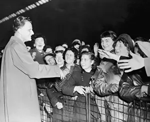 Evangelist Billy Graham Greeting Followers in London