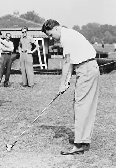 Heidelberg Prints: Evangelist Billy Graham Teeing Off