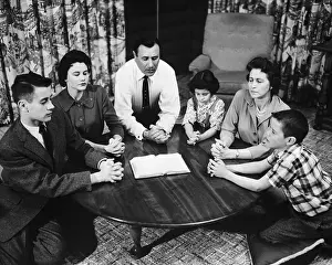 Evangelist Oral Roberts With His Family
