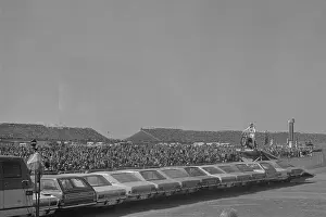 Evel Knievel Jumping Row of Cars