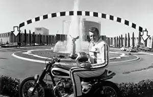 Evel Knievel on Motorcycle