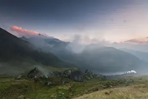 Canton Prints: Evening in the Glarus Alps, Canton Glarus, Switzerland, Europe