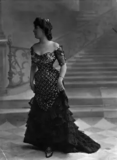 Ruffled Prints: Evening Gown