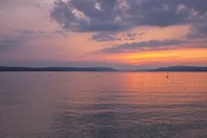 Images Dated 9th July 2013: Evening at Lake Constance, Lake Constanz, near Uhldingen, Baden-Wurttemberg, Germany