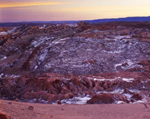 Images Dated 18th July 2014: Evening light, Valle de la Luna, Cordillera de la Sal, Atacama Desert, Chile