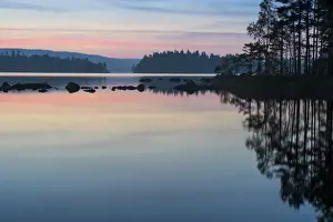 Melancholic Prints: Evening mood in the Glaskogen nature reserve, Buvattnet, Lenungshammar, Varmland, Sweden