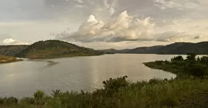 Hilly Landscape Gallery: Evening mood at Lake Bunyonyi, Kisoro, southwestern Uganda