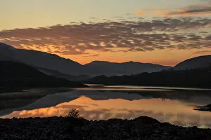 Great Britain Collection: Evening sky at Loch Arkaig, Fort William, Highlands, Scotland, United Kingdom