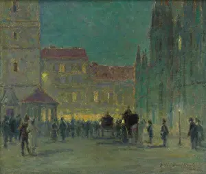 Gallery Prints: Evening In Front Of The St. Elisabeth Cathedral