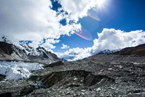 Images Dated 12th October 2016: Everest base camp, Everest base camp trek, Himalayas, Khumbu glacier, Nepal, Colour Image