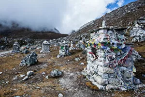 Images Dated 10th October 2016: Everest base camp trek, Himalayas, Nepal, memorial, Colour Image, Color Image, Photography