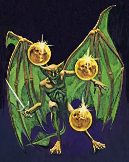 Weird Prints: Evil Bat Creature