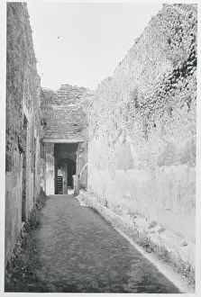 Pompeii Prints: Excavated Corridor at Pompeii