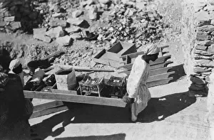 Luxor Prints: Excavators Removing Objects from King Tut Tomb