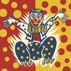 Images Dated 30th November 2016: Excited Clown