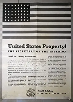 Mine Prints: Executive Order Controlling Coal Mines