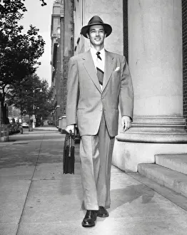 Executive w attache case
