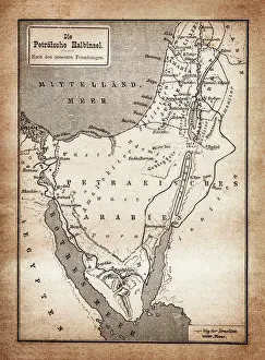 Image Date Prints: Exodus of the Israelites map
