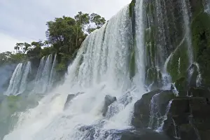 Exotic waterfall seen close up