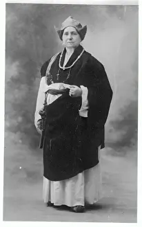 Scholar Prints: Explorer Alexandra David-Neel Wearing Tibetan Nun Clothing