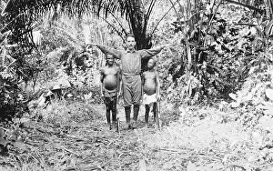 Explorer Vasco Da Gama Posing with Pygmies