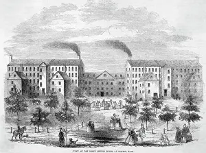 Cotton Prints: Exterior of Boott Cotton Mill