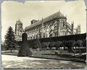 13th Century Prints: Exterior Of Bourges Cathdral
