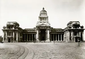 Brussels Prints: Exterior and Front of Brussels Palace