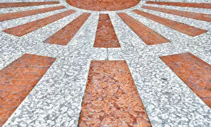 Images Dated 21st April 2015: Exterior flooring, church of San Rocco, Venice
