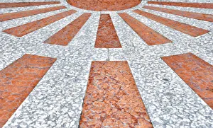 Images Dated 21st April 2015: Exterior flooring, church of San Rocco, Venice