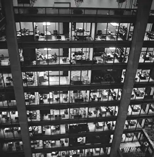 42nd Street Prints: Exterior of Ford Foundation Building in New York