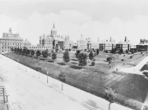 Grounds Prints: Exterior of Johns Hopkins Hospital in Baltimore