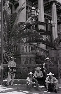Guanajuato Prints: Exterior of Juarez Theater in Mexico