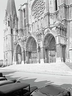 Exterior Showing the Cathedral of Chartres