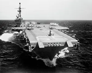 Exterior View of an Aircraft Carrier