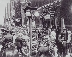 Exterior View of Attendees at Republican Convention in Chicago