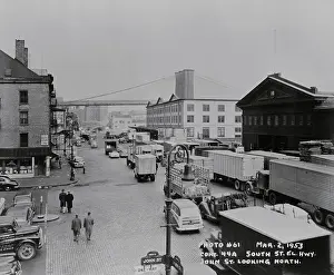 Community Prints: Exterior View of the Early Fulton Fish Market
