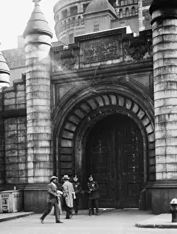 Fedora Prints: Exterior View of an Entrance to Tombs Prison