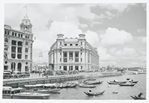 Singapore Prints: Exterior View of Fullerton Building