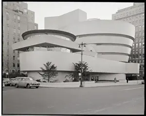 Solomon R Prints: Exterior View Of Guggenheim Museum