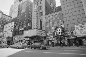 Exterior View of Palace Theater During Showing of Le Cage Aux Folles