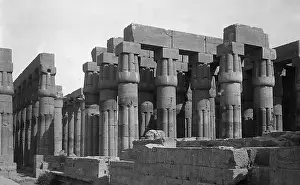Colonnade Prints: Exterior View of Peristyle Court in the Temple of Luxor